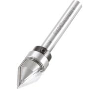 Trend Panel Mould Cutter, 1/4 Inch Shank, 12.7mm x 16mm Bearing Chamfer | Shank Mounted Bearing Guides Clean Chamfer Cuts For Decorative Panel Mould Profiles, 11/20X1/4TC