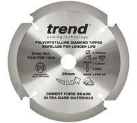 Trend PCD Fibre Cement Circular Saw Blade, 115-305mm Dia. - FULL PCD BLADE RANGE