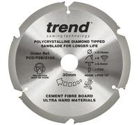 Trend Pcd/Fsb/2166 - Fibreboard Sawblade Pcd 216Mm X 6T X 30Mm