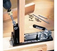 HSS Pocket Hole Jig Drill Bit with Quick Release Short Shank & Depth Setting Collar, 9.5mm, Drill Bit for Hardwoods & Softwoods, PH/DRILL/95QS