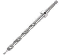 HSS Pocket Hole Jig Drill Bit with Quick Release Short Shank & Depth Setting Collar, 9.5mm, Drill Bit for Hardwoods & Softwoods, PH/DRILL/95QS