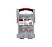 Trend Pocket Hole Screws For Hard & Softwoods, Assortment Pack Of 850, Self-Tapping Zinc Coated Square Drive Screws In Carry Case, PH/SCW/PK1