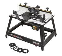 Trend Portable Benchtop Router Table, Robust Steel Construction, 240V | Robust Steel Build With Laminated Table Surface, Adjustable Fence And Dust Extraction Port, CRT/MK3