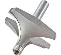 Trend Professional Bearing Guided Ovolo Router Cutter, 31.8mm Radius, 1/2 Inch Shank, 76.5mm Cut Diameter & 38mm Cut Length, Two Bearings, Tungsten Carbide Tipped, 46/98X1/2TC