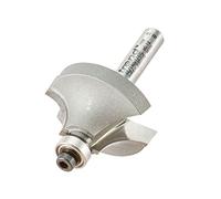 Trend Professional Bearing Guided Ovolo Router Cutter, 9.5mm Radius, 1/4 Inch Shank, 32mm Cut Diameter & 16mm Cut Length, Two Bearings, Tungsten Carbide Tipped, 46/140X1/4TC