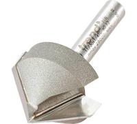 Trend Professional Chamfer V Groove Cutter, 45-Degree, 1/4 Inch Shank, 27.5mm Cut Diameter & 13mm Cut Length, Tungsten Carbide Tipped, 11/30X1/4TC