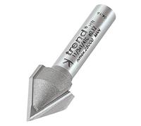 Trend Professional Chamfer V Groove Router Cutter, 60 Degrees Angle, 1/4 Inch Shank, 12.7mm Diameter and 10.3mm Cut Length, Tungsten Carbide Tipped, 11/5X1/4TC