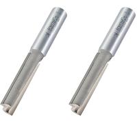 Trend Professional Clearance Ground Two Flute Router Cutter, 1/2 Inch Shank, 12.7mm Cut Diameter, 50mm Cut Length, TCT, 3/83DCX1/2TC (Pack of 2)