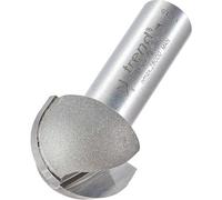 Professional Cove Cutter, 12.7mm Radius, 1/2 Inch Shank, 25.4mm Cut Diameter & 15.9mm Cut Length, Tungsten Carbide Tipped, 13/30X1/2TC