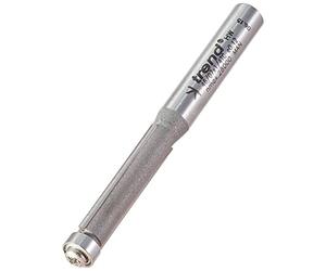 Trend Professional Guided Trimmer, 1/4 Inch Shank, 6.3mm Diameter, 25.4mm Cut Length, 90-Degree, Bearing Guide, Tungsten Carbide Tipped, 46/07X1/4TC