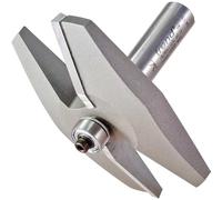 Trend Bearing-Guided Router Cutter Bit – Large 15° Bevel Panel Raiser, 86mm Dia x 12.7mm, 1/2" Shank