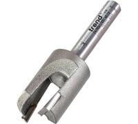 Trend Professional Plug Maker Router Cutter Bit, 1/4 Inch Shank, 9.5mm Cut Diameter & 16mm Cut Length, Tungsten Carbide Tipped, 24/80X1/4TC