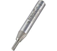 Trend Professional Single Flute Cutter, 1/4 Inch Shank, 2.7mm Cut Diameter & 8mm Cut Length, Tungsten Carbide Tipped, 2/12X1/4TC