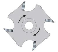Trend Threaded Slotter Blade for 33 Series M12 Arbors, 50mm, 5mm Kerf, M12 Thread