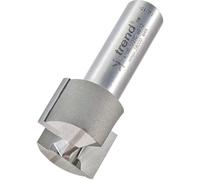 Trend Professional Straight Two Flute Router Cutter, 1/2 Inch Shank, 25.4mm Cut Diameter & 19mm Cut Length, Tungsten Carbide Tipped, 4/08X1/2TC