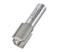 Trend Professional Straight Two Flute Router Cutter, 1/2 Inch Shank, 20mm Cut Diameter, 25mm Cut Length, Tungsten Carbide Tipped, 4/6X1/2TC