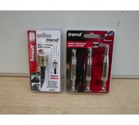 TREND QR/DBG/SET 3PCE HINGE FITTING DRILL BIT GUIDE SET + QC CHUCK