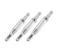 Trend 3-Piece Quick Release Drill Bit Guide Set, 1/4 Inch Hex Shank, HSS Drill Bits, Hinge & Lock Applications, QR/DBG/SET