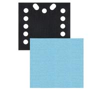Trend Professional 115 x 107 mm Quarter Sheet Sanding Pads, 80/120/180 Grit + Pad Saver, 7 Pack, Mesh Abrasive for Efficient Sanding with Dust Extraction, AB/QTR/M7/P