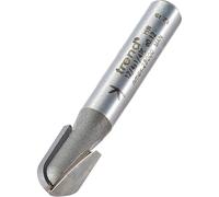 Trend Radius Router Cutter 12/4X1/4TC, 4mm Radius, 8mm Dia x12.7mm, 1/4in Shank, TCT, No Bearing