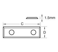 Trend Rota-Tip Blade 29.5X9.0X1.5Mm 1 Off Pk 1 RB/J