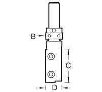 Trend Rota-Tip Single Flute Template Profiler Router Cutter