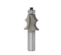 Trend Router Bits,Chamfer Edge Forming Router Bit,Milling Cutter,Corner Bead Router Bit,1/2 Inch Shank Bevel & Bead Wainscoting Milling Cutter,Carbide Tipped Top End Bearing Woodworking Tools(1/2 in)