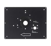 Trend Router Table Insert Plate, Aluminium Alloy, 305.8 mm x 229 mm, Pre-Drilled for Trend T11 & TBC Base, Customisable Fit, RTI/PLATE/A