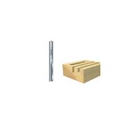 Trend Professional Straight Two Flute Router Cutter, 1/4 Inch Shank, 6.3mm Cut Diameter, 28mm Cut Length, Solid Tungsten Carbide, S3/21X1/4STC