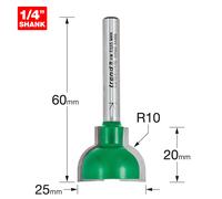 Trend CRAFTPRO Sash Bar Ovolo Router Cutter
