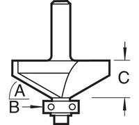 Trend Self Guided Chamfer 30 Degrees X 7.0Mm Cut Pk 1 C139X1/4TC