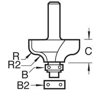 Trend Self Guided Ogee 5Mm Radius Pk 1 C098X1/4TC