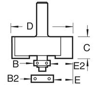 Trend Self-Guided rebater 35 mm Diameter x 12.7 mm Cut