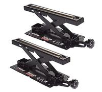 Trend Set of 2 Adjustable Benchtop Mitre Saw Roller Stands, 62kg Capacity and Height Adjustment from 50mm to 160mm, R/Stand/A/2