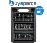 Trend SET/SS24X1/4TC 24 Piece Router Cutter Starter Bit Set 1/4in Shank