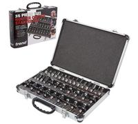 Trend 35 Piece Router Bit Starter Set, 1/2 Inch Shank, Tungsten Carbide Tipped, Aluminum Case Included, SET/SS35X1/2TC