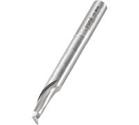 Trend Single Flute Helical Plunge Router Cutter, Extended Neck, 8mm Shank | High Speed Steel Cutter With Narrow Extended Neck For Deep Plunge Work In Softwoods And Hardwoods, 50/18X8MMHSSE