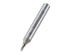 Trend CraftPro One Flute Straight Router Cutter, 1/4 Inch Shank, 2mm Cut Diameter & 5mm Cut Length, Tungsten Carbide Tipped, C034AX1/4TC