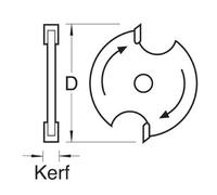 Trend Slotter Blade for 1/4 Bore Arbor