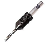 Trend Snappy 12.7mm Tool Steel Countersink with Adjustable 3.5mm Drill, Perfect for Hard & Softwoods, SNAP/CS/12, 9/64in