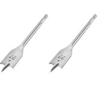 Trend Snappy 22mm Diameter Flat Bit with Centre Point & Cutting Spurs for Fast Drilling in Timber, SNAP/FB/22 (Pack of 2)