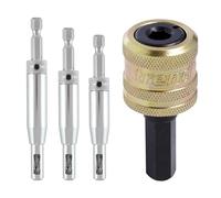 Trend Snappy 4-Piece Drill Bit Guides Set for Accurate Pilot Hole Drilling, Self-Centring, Quick Release System, SNAP/DBG/Set