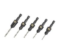 Trend Snappy 5-Piece Countersink Drill Set for No4-No12 Gauge Screws, Quick ...