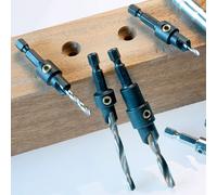 Trend Adjustable Countersink Snappy 9.5mm - 2mm HSS Drill, Quick-Release, SNAP/CS/4