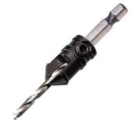 Trend Snappy 9.5mm Diameter Adjustable Countersink with 2.75mm HSS Pilot Drill, Ideal for Hard and Softwoods, SNAP/CS/8