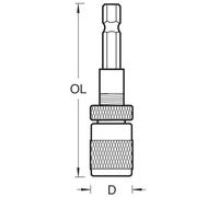 Trend Snappy 14mm Magnetic Bit Holder with Extra Ring, Secure Screw Holding, Quick Release, SNAP/MAG