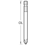 Trend Snappy Extra Long 150mm No2 Pozi Screwdriver Bit, Perfect for Deep Recesses & Inaccessible Areas, Quick Chuck Compatible, SNAP/PZ/2A