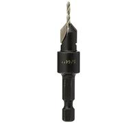 Trend Snappy TC 9.5mm Countersink with 2mm HSS Drill, Quick Release | For Softwood And Hardwood, This Quick Release Countersink Features A 2mm HSS Drill Bit For Clean Pilot Holes, SNAP/CS/4TC