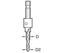 Trend Snappy TCT 12.7mm Counterbore with 4.75mm Dill Bit, Precise Recess & Plug Cutter Compatible, SNAP/CB/3TC