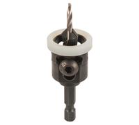 Trend Snappy TCT No.10 Countersink with Depth Stop & 3.25mm HSS Drill, Quick Release System, SNAP/CSDS/10TC, Black